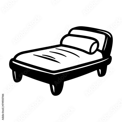 Bed sofa icon