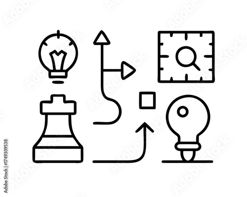 Strategic planning and problemsolving concept
