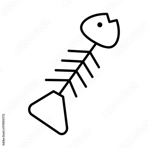 fishbone line icon