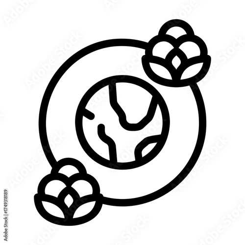 world cotton days Line Icon