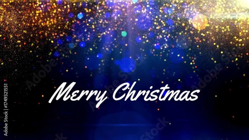video design merry christmas and happy new year tree