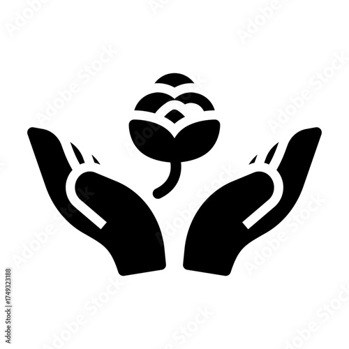 world cotton day Solid icon