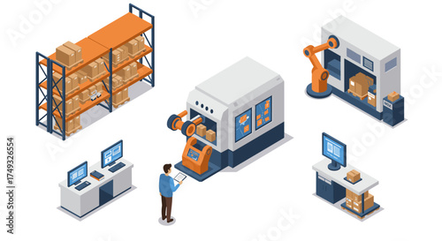 Warehouse automation and robotics: isometric technology in modern logistics