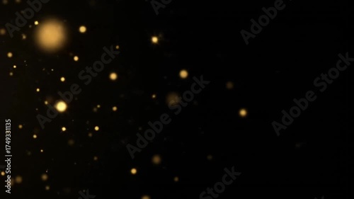 Wallpaper Mural Luxury Golden Dust Motion Background in Deep Black Torontodigital.ca