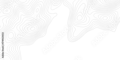 Modern location discovery vector topo map design White background with topographic world grid wave Topographic map geographic line texture.	