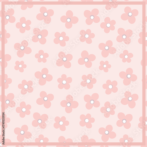 Print for kerchief, bandana, scarf, handkerchief, shawl, neck scarf. Squared pattern with ornament for fabric, textile, silk products. Paisley vector with abstract flowers. Floral folk tracery.
