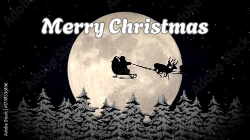 video moon vector illustration of a halloween background design merry christmas tree and santa
