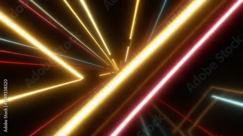 Abstract Light Speed Tunnel - A Journey Through Hyperspace.
