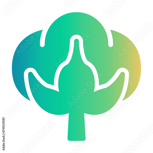 Cotton Flower Gradient icon