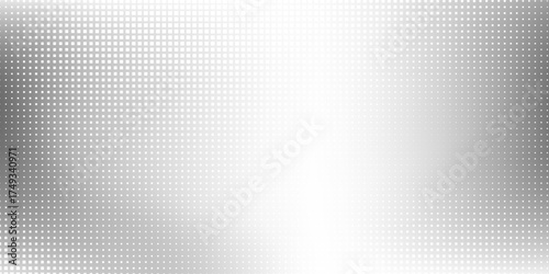 Dotted abstract silver foil mesh background with metal mirror texture. Chrome gradient surface simple modern art