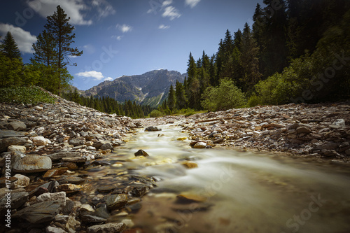 river in the mountains