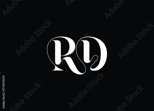 RD monogram logo | elegant modern initial branding design