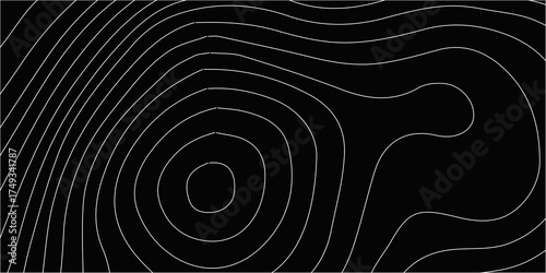 Abstract black and white background with a spiral vortex pattern and light lines texture
