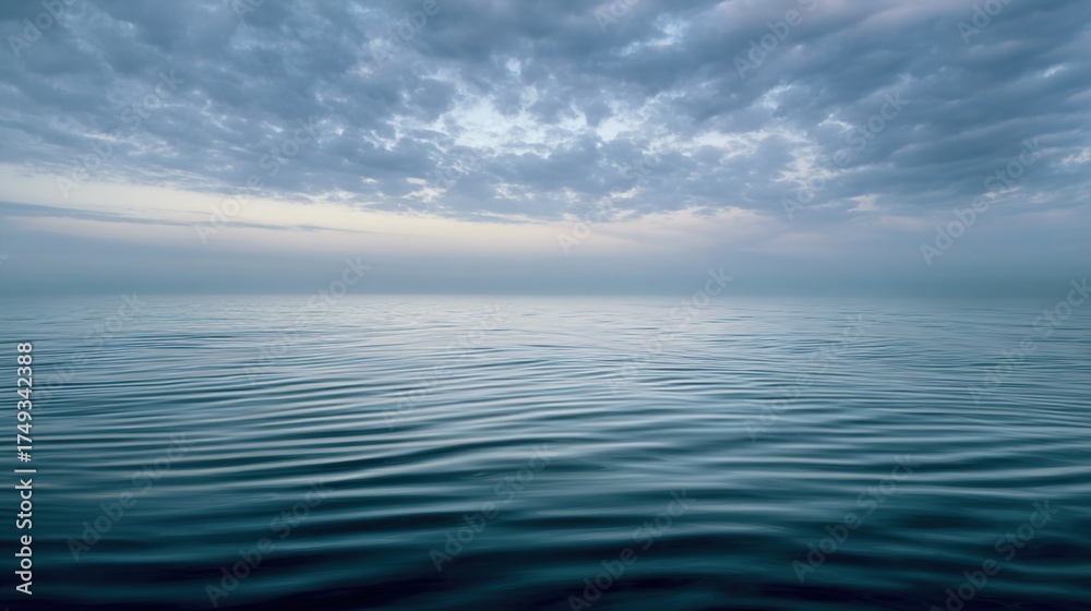 Obraz premium Glistening Sea Surface Under a Clear Blue Sky—An Endless Stretch of Ocean Shimmering Brightly in Sunlight, Crafting a Serene, Breathtaking Coastal View Ideal for Wallpapers, Travel Graphics