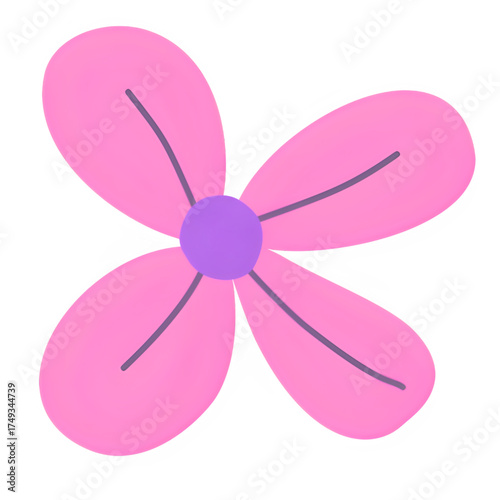 pink flower vector