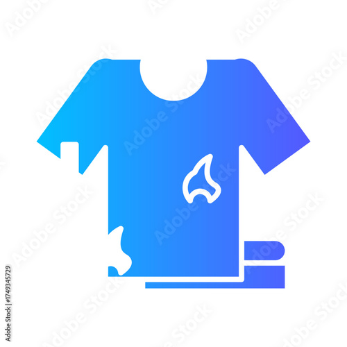 dirty clothes gradient icon