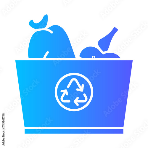 dumpster gradient icon