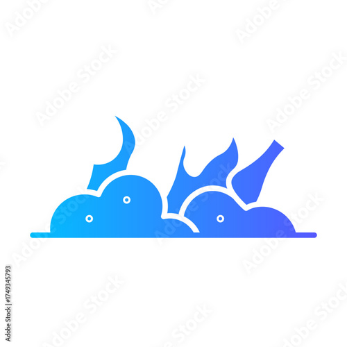 incineration gradient icon