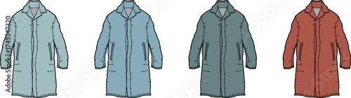 Coat Collection Stylish Outerwear in Various Colors for Men's and Women's Fashion