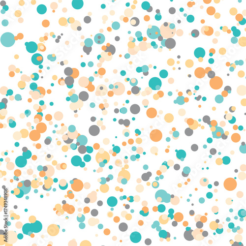 Light multicolor background, colorful vector texture with circles. Splash effect banner. Glitter silver dot abstract illustration with blurred drops of rain. Pattern for web page, banner,poster, card.