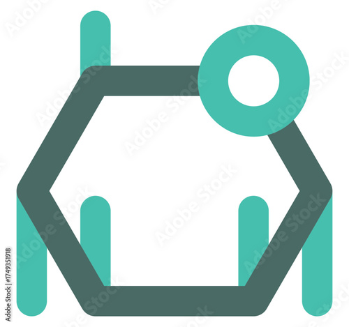 Vector icon for total carbohydrate information in nutrition and diet labels.