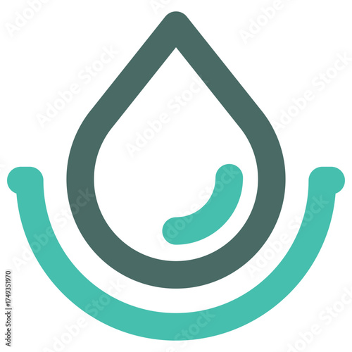 Vector icon representing saturated fat content in food nutrition label and diet information.