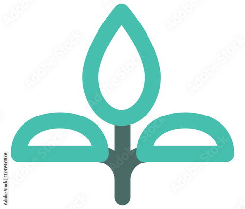 Vector icon of dietary fiber used in nutrition facts and healthy eating designs.