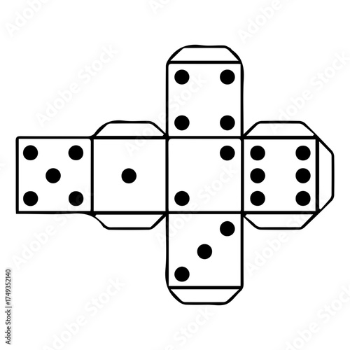 Dice Net Template
