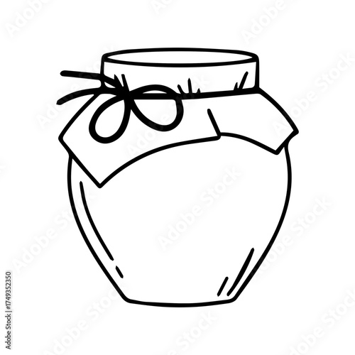 Hand-drawn jam jar