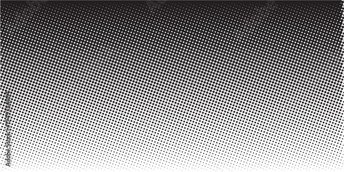 grunge Halftone white and black dots pattern and black gradient grunge texture background. Dotted line comic sport style vector illustration