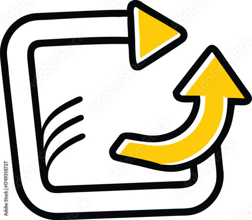 backup restore arrow icon  outline style .eps