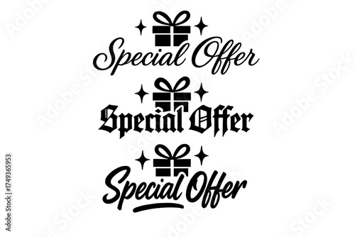 Elegant Calligraphy Variations. Special Offer. Create a calligraphy lettering illustration of the phrase: