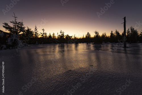 sunrise over the river