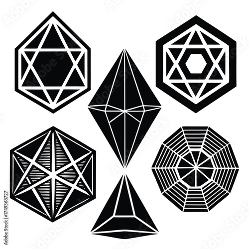 polygonal symbol set with modern forms.eps