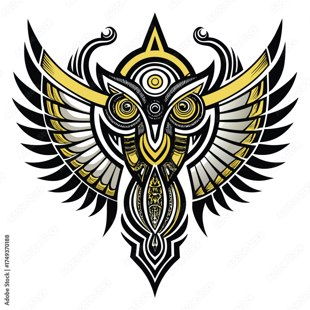 Obraz premium tribal wing ornament vector pack.eps