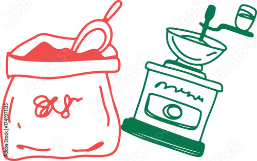Wine. Winemaking Serving A glass and wine. People drink wine. Pleasure from life. Line art	