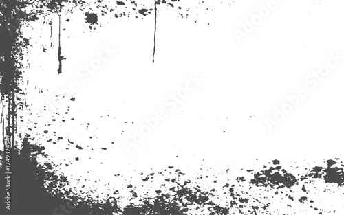 Grunge texture white and black. Sketch abstract to Create Distressed Effect. Overlay Distress grain monochrome design. Vintage black and white surface. Vector dark dirty pattern