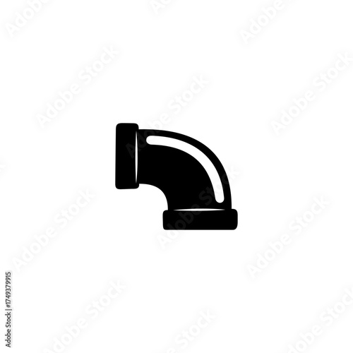 Water pipe vector logo on white background