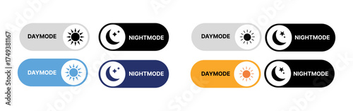 day night switch toggle - dark mode, light mode switch button.