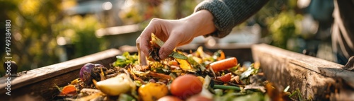 Vibrant outdoor vegetable and fruit garden harvest with fresh colorful produce and lush green foliage in natural sunlight