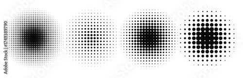 Abstract grunge halftone grid dots circles background design vector