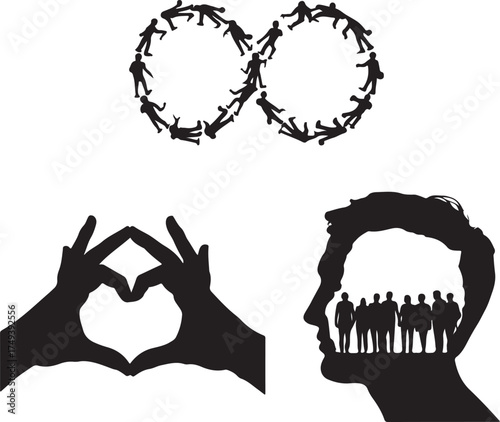 Connection, Love, and Unity Illustration