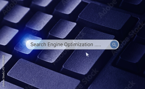 Search Engine Optimization Concept on Keyboard
