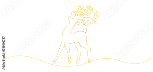 keep the reindeer line gold for christmas