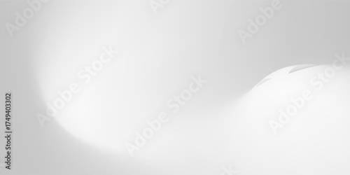 Silver foil background with metal mirror texture. Chrome gradient surface with light gloss simple abstract