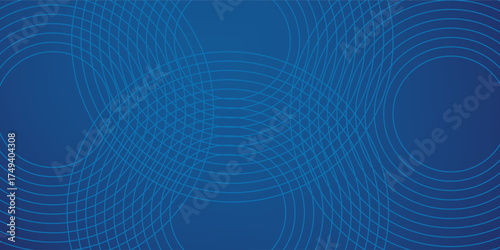 Bright blue dynamic abstract vector background with diagonal lines. 3d cover of business presentation banner for sale event night party. Fast moving soft circle wave line stripe decoration