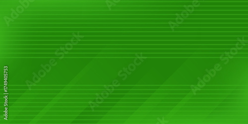 Abstract green sporty background template vector with shiny lines and lights. Green background with strong pattern design