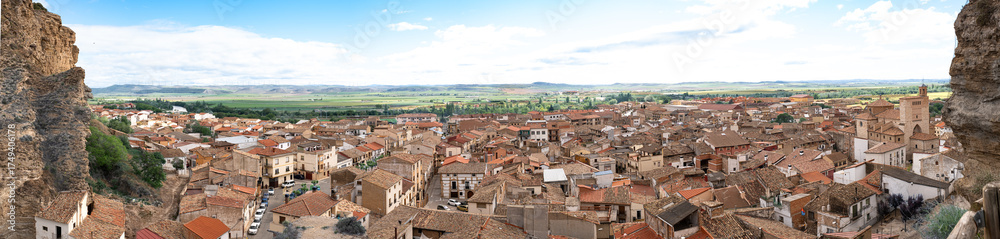 Obraz premium Panoramic view of Falces, Navarra, Spain