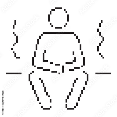 sauna icon isolated on white background, vector illustration.