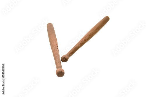 Drumsticks isolated on white background